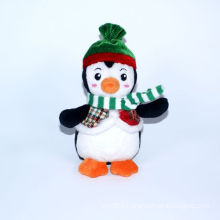 Pingouin de décoration de Noël en peluche